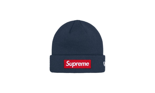 Supreme New Era Box Logo Beanie (FW24) Navy