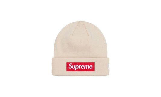 Supreme New Era Box Logo Beanie (FW24) Stone