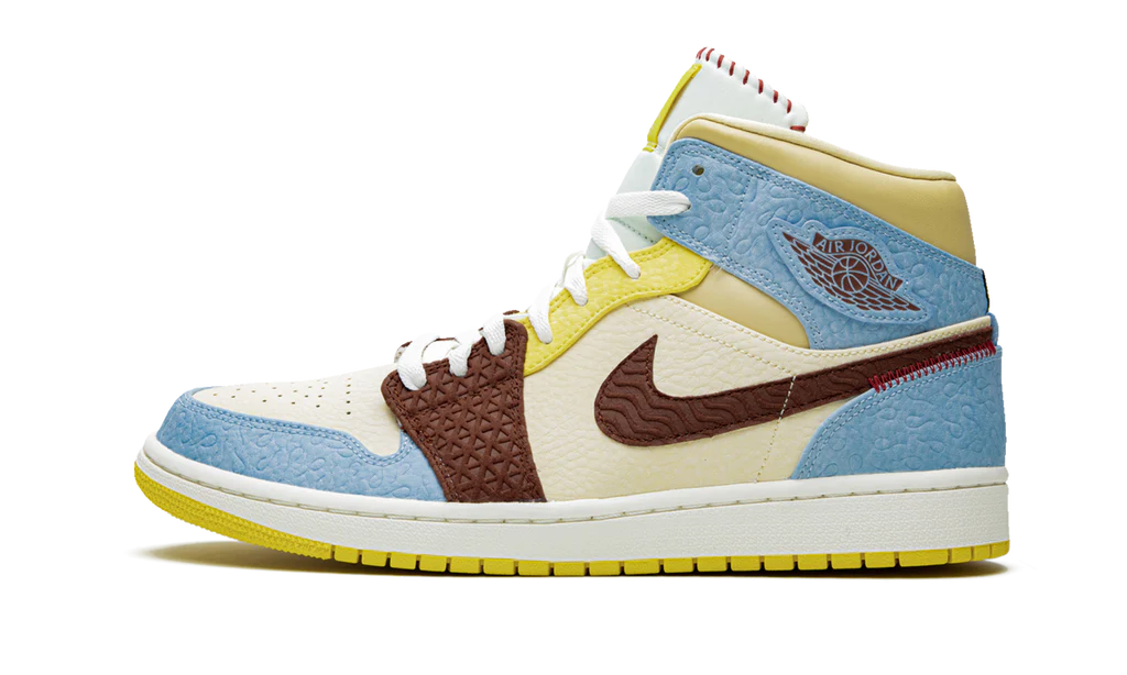 Air Jordan 1 Mid SE Fearless Maison Chateau Rouge