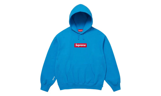 Supreme Box Logo Hooded Sweatshirt (FW25) Cyan