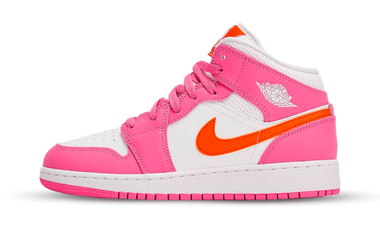 Air Jordan 1 Mid Pinksicle Safety Orange (GS)