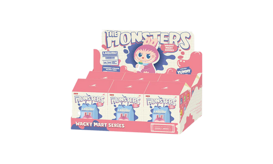 Pop Mart Labubu The Monsters Wacky Mart Series Squishy Charm Sealed Case (6 Blind Box)