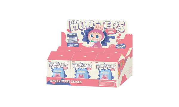 Pop Mart Labubu The Monsters Wacky Mart Series Squishy Charm Sealed Case (6 Blind Box)