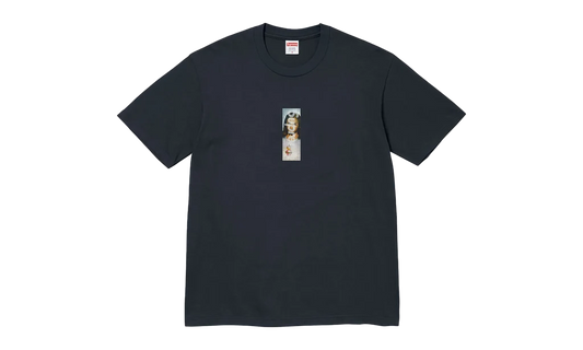Supreme Prayer Card Box Logo Tee Navy